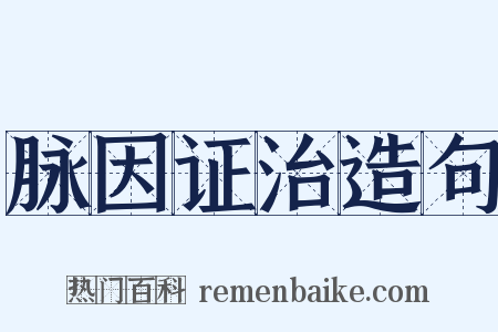 脉因证治造句是什么意思的图片